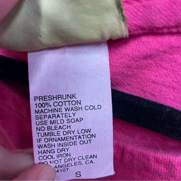 Blue Cactus pink sleeveless maxi dress 100% cotton boho fern print women’s small - Picture 7 of 8